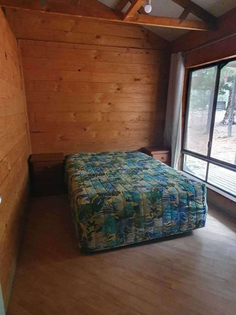 Bedding provided in the upper cabins at Binacrombi